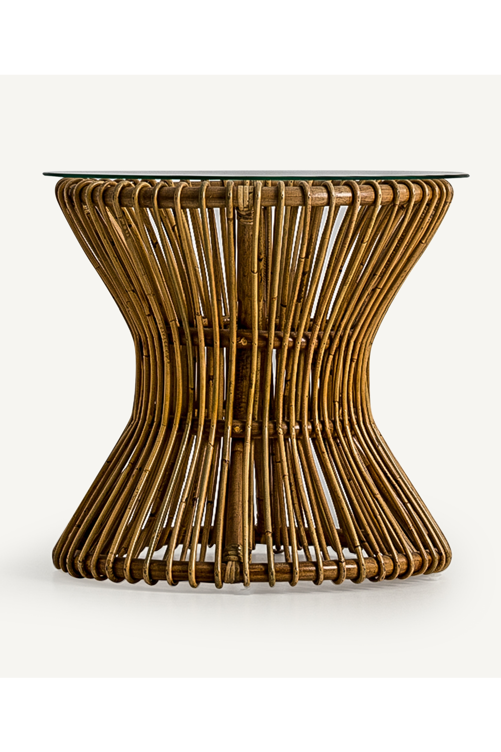 Rattan Hourglass Side Table | Vical Home Suria | Oroa.com