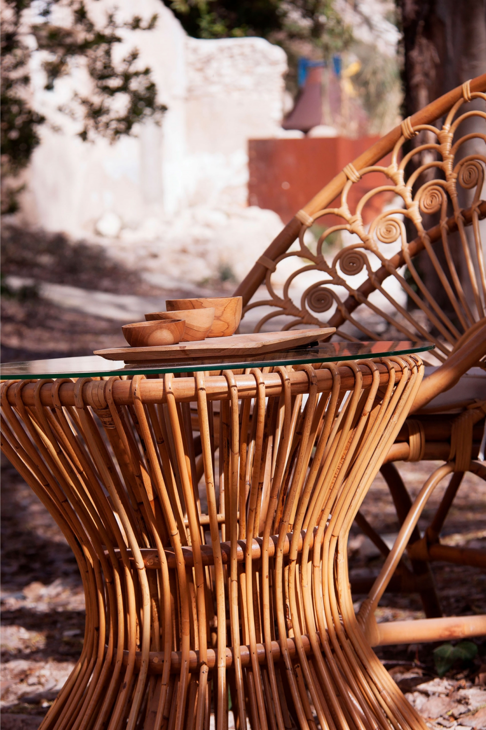 Rattan Hourglass Side Table | Vical Home Suria | Oroa.com