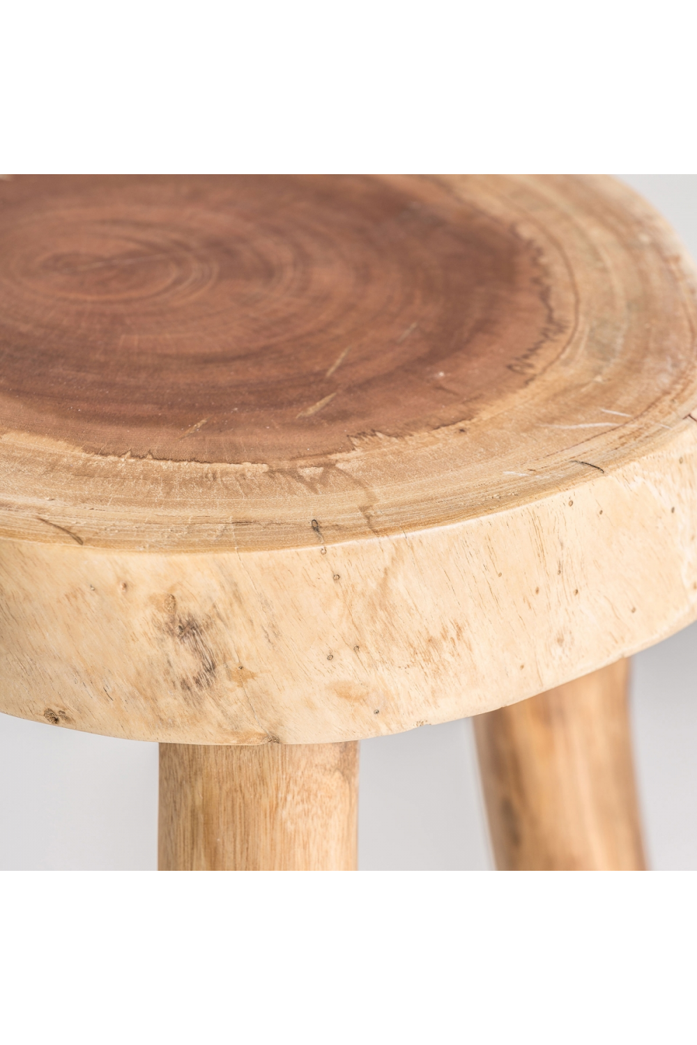 Suar Wood 3-Legged Stool | Vical Home Clues | Oroa.com