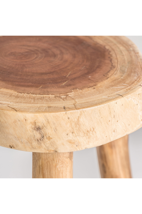 Suar Wood 3-Legged Stool | Vical Home Clues | Oroa.com