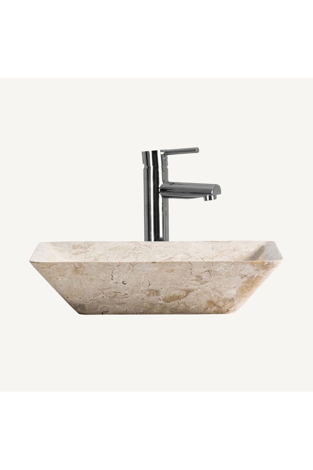 Beige Marble Tapered Bathroom Sink | Vical Home Ceres | Oroa.com