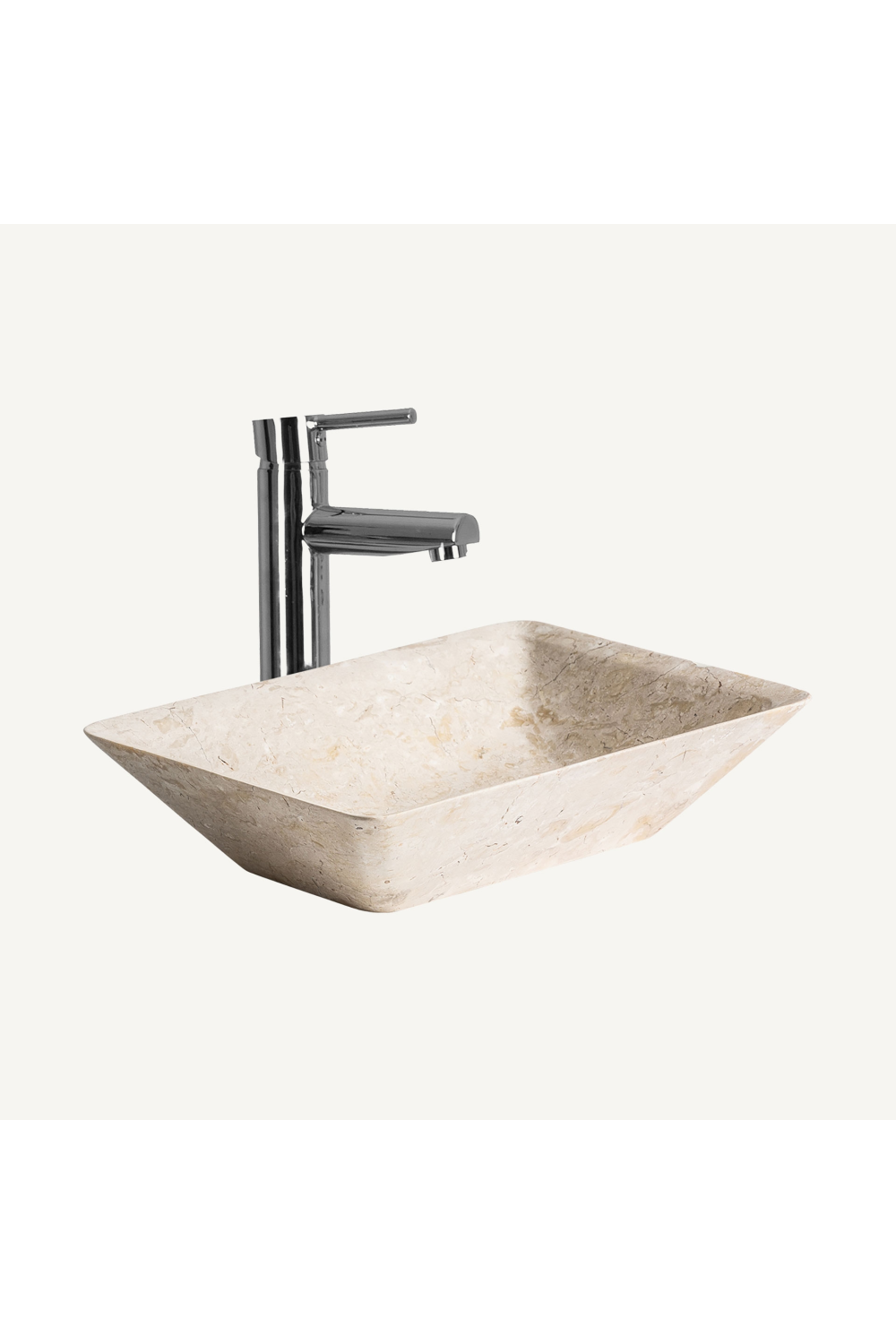 Beige Marble Tapered Bathroom Sink | Vical Home Ceres | Oroa.com