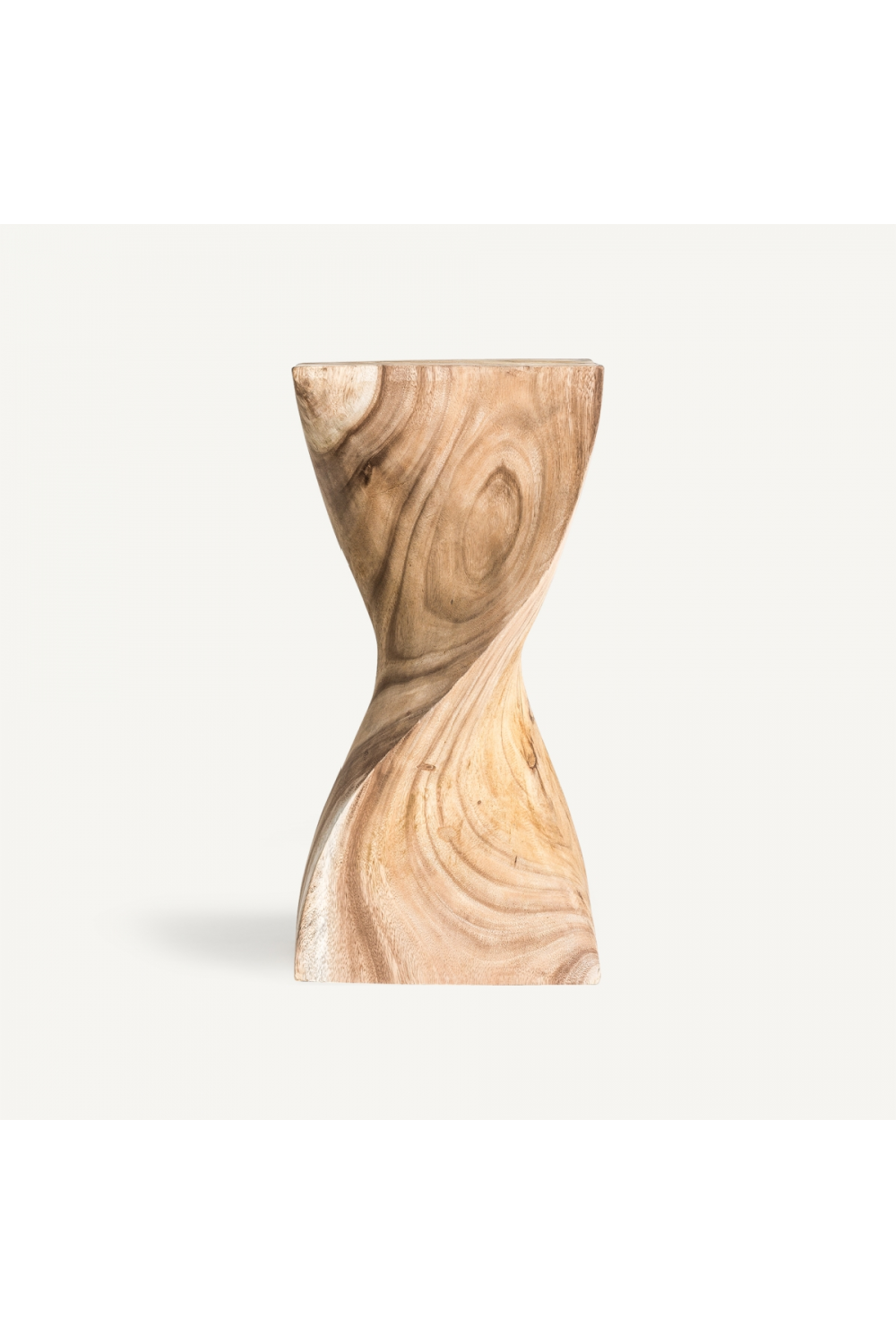 Natural Wooden Twisted Side Table | Vical Home Yendi | Oroa.com