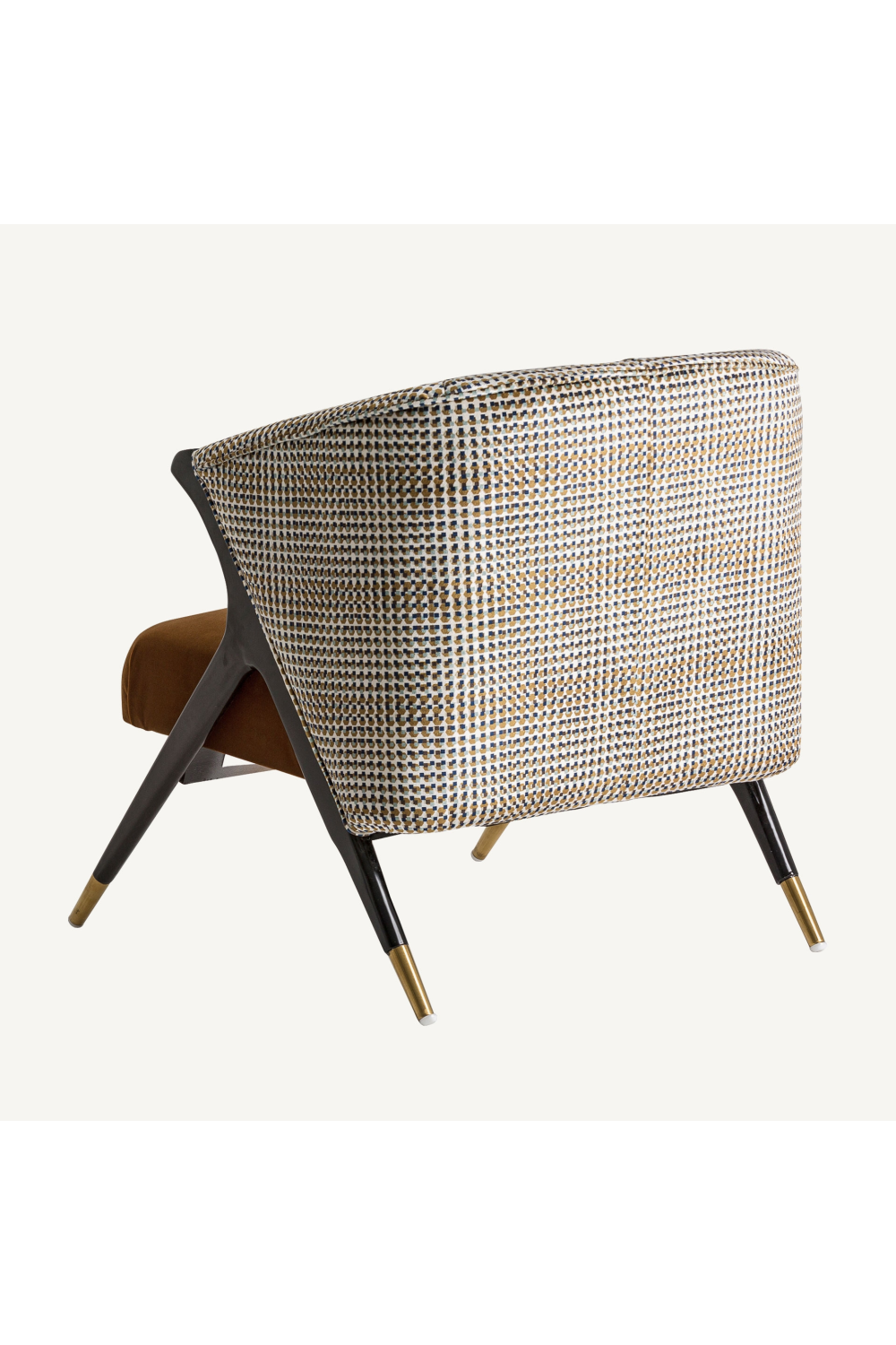 Ocher Velvet Seat Armchair | Vical Home Brillon | Oroa.com