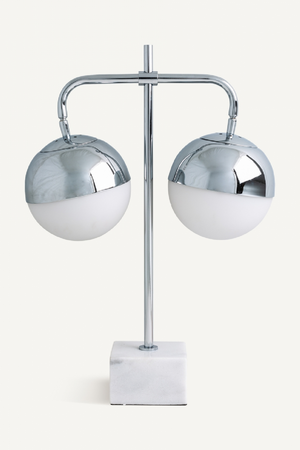 Double Sphere Silver Table Lamp | Vical Home | Oroa.com