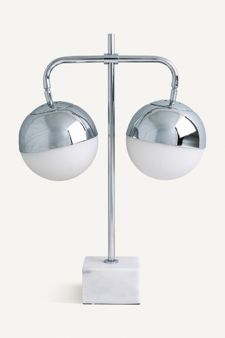 Double Sphere Silver Table Lamp | Vical Home | Oroa.com