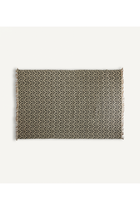 Beige Jute Patterned Rug 10'5" x 6'5" | Vical Home Ghanima | Oroa.com