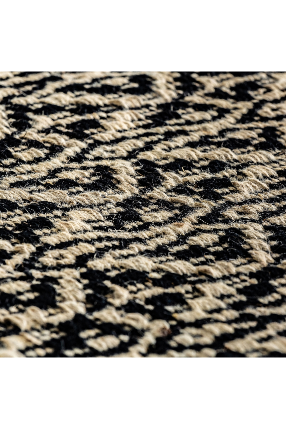 Beige Jute Patterned Rug 10'5" x 6'5" | Vical Home Ghanima | Oroa.com