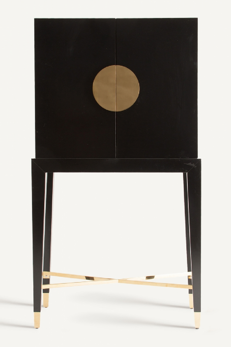 Black Wooden 2-Door Cabinet | Vical Home Vinh | Oroa.com