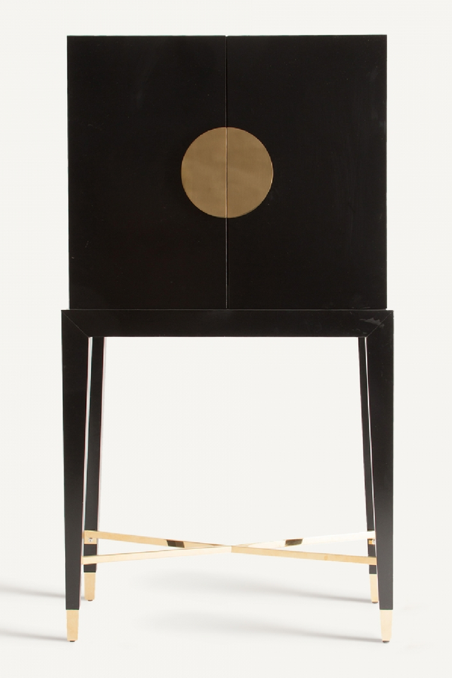 Black Wooden 2-Door Cabinet | Vical Home Vinh | Oroa.com