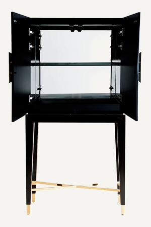 Black Wooden 2-Door Cabinet | Vical Home Vinh | Oroa.com
