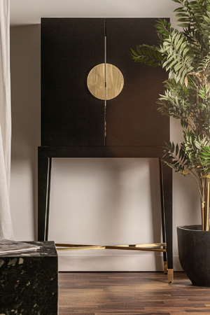 Black Wooden 2-Door Cabinet | Vical Home Vinh | Oroa.com