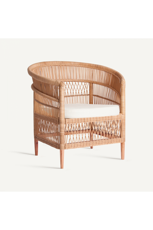 Rattan Padded Contemporary Armchair | Vical Home Elna | Oroa.com