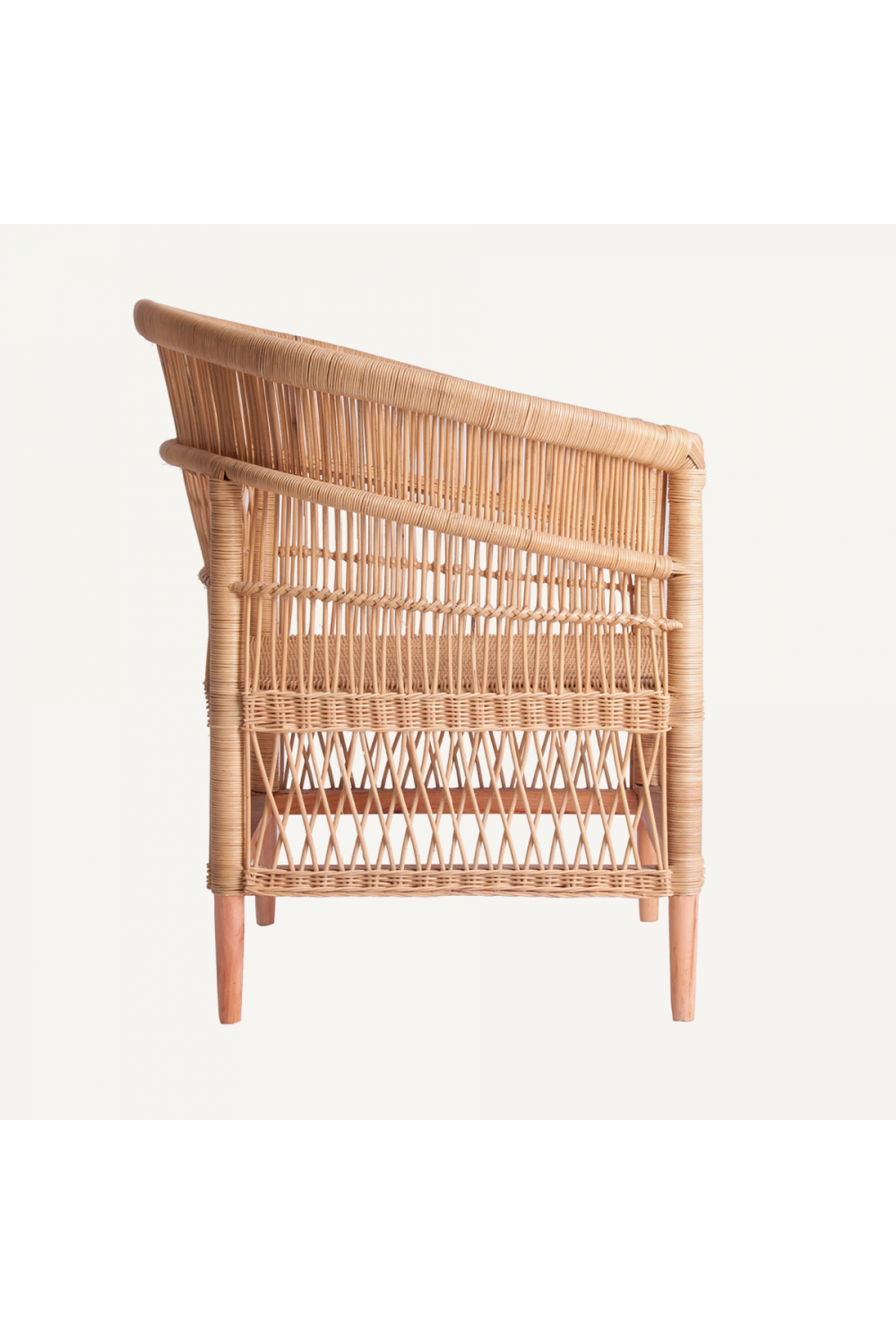 Rattan Padded Contemporary Armchair | Vical Home Elna | Oroa.com