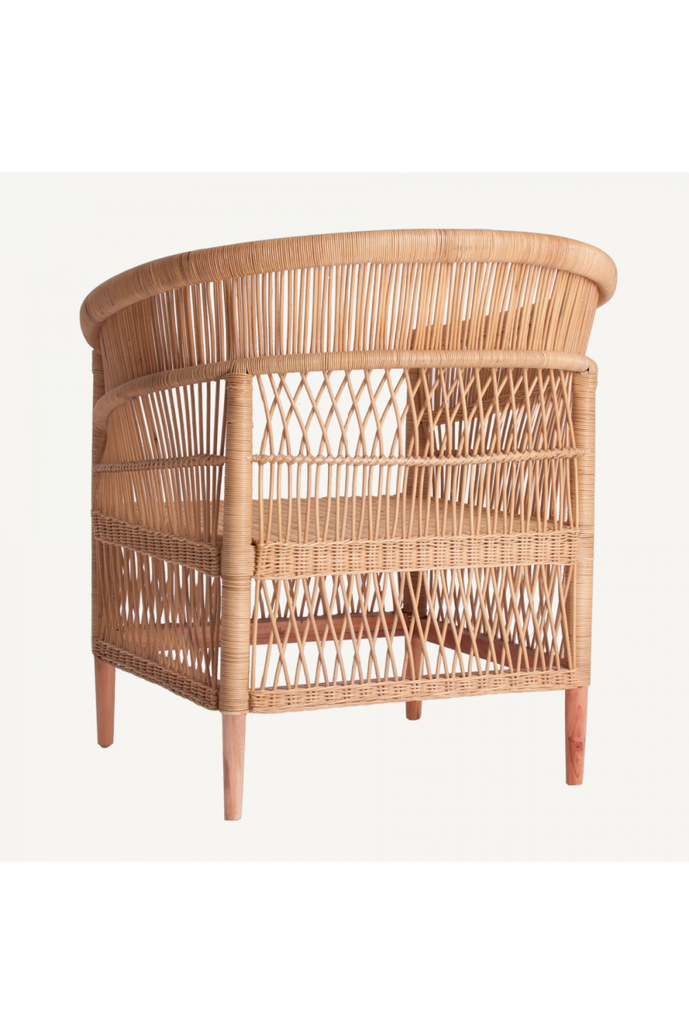 Rattan Padded Contemporary Armchair | Vical Home Elna | Oroa.com