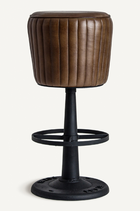 Brown Leather Counter Stool | Vical Home Seney | Oroa.com