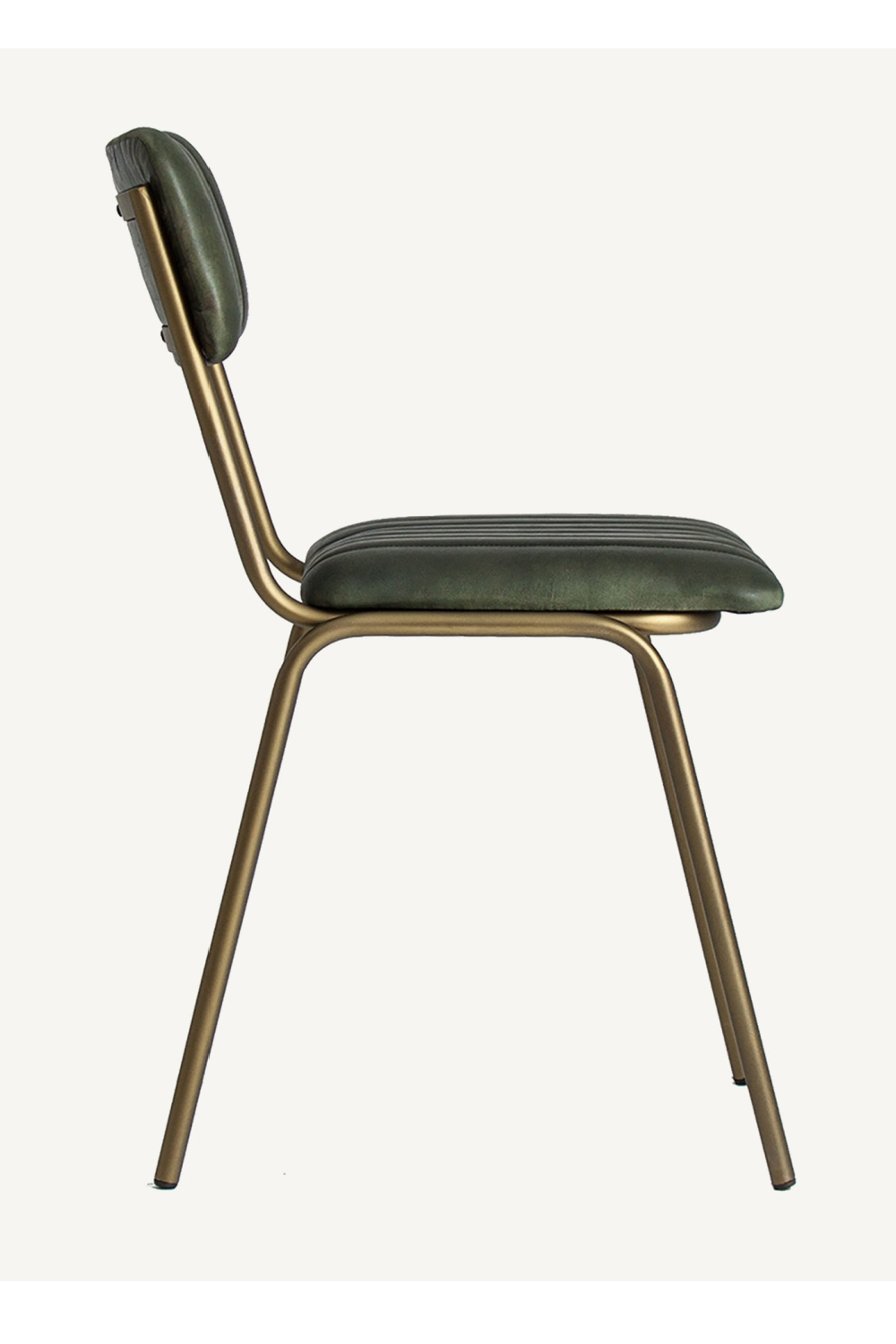 Green Leather Chanelled Accent Chair | Vical Home Chadron | Oroatrade.com