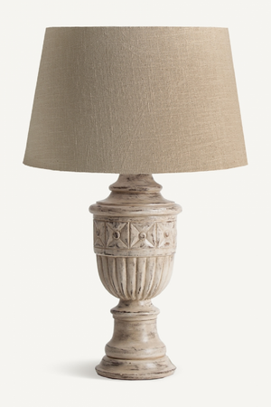 Carved Mango Wood Table Lamp | Vical Home | Oroa.com
