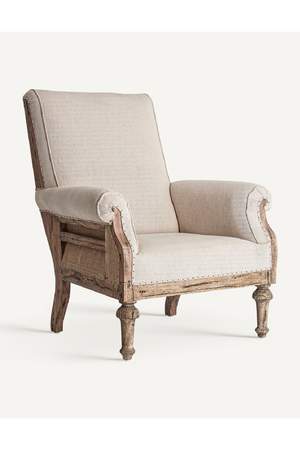 Beige High-Back Lounge Chair | Vical Home Gore | Oroa.com