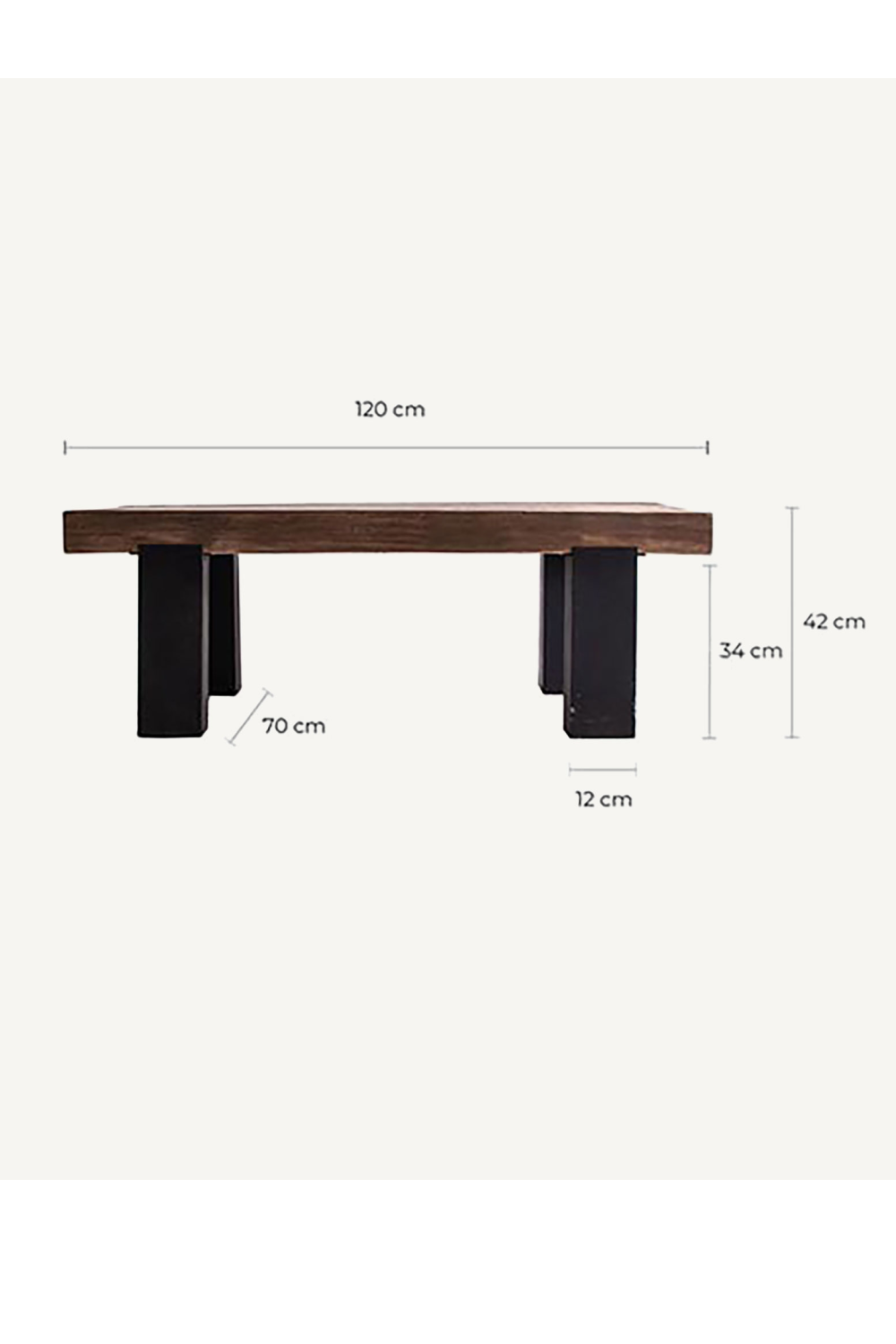 Two-Toned Pine Coffee Table | Vical Home Tello | Oroa.com