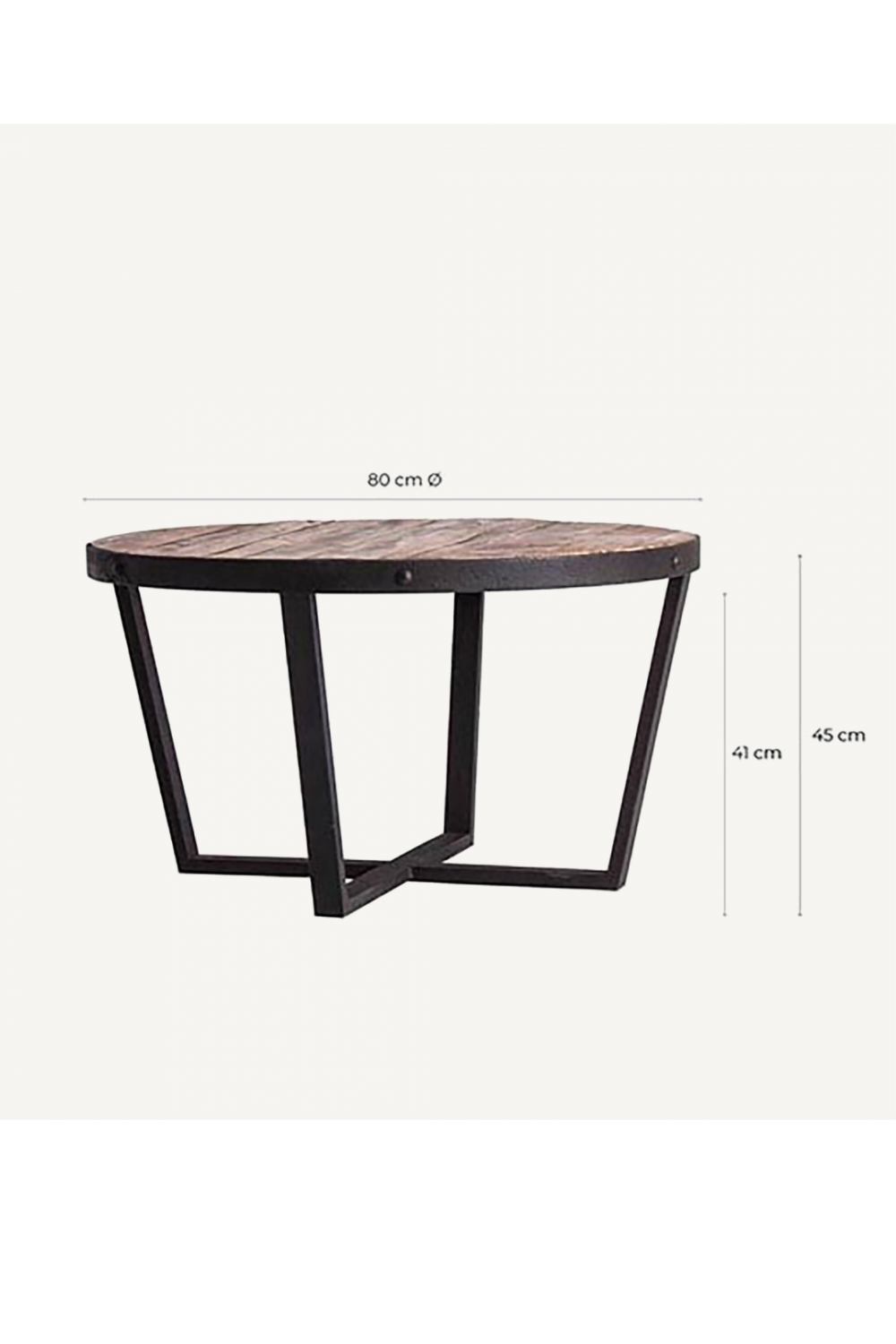 Round Pine Coffee Table | Vical Home Minot | Oroa.com