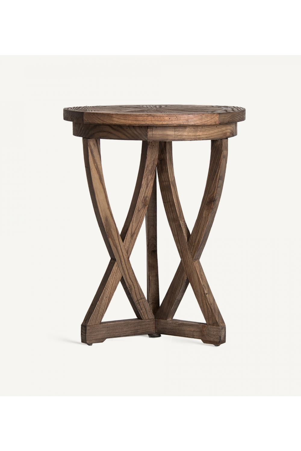 Crisscross Base Pine Side Table | Vical Home Chirlwe | Oroa.com