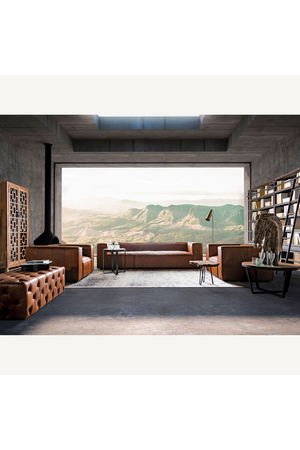 Brown Leather Sofa | Vical Home Kurza | Oroa.com