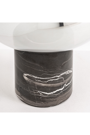 Cylindrical Black Marble Table Lamp S | Vical Home Eira | Oroa.com