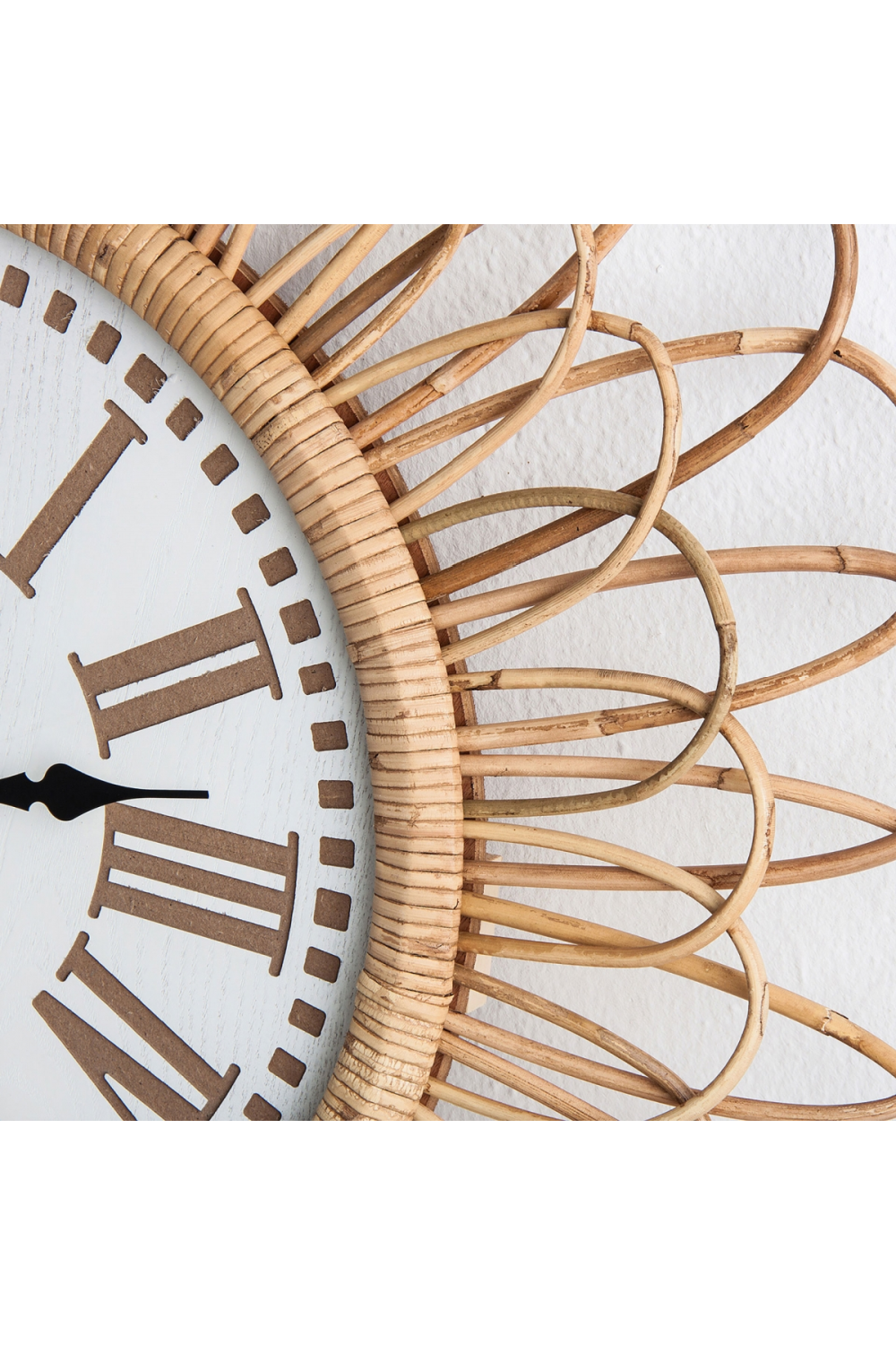 Rattan Floral Clock | Vical Home Ghiare | Oroa.com