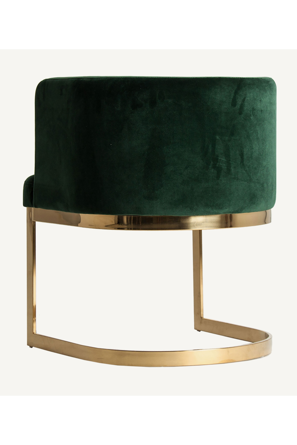 Green Velvet Cantilevered Accent Chair | Vical Home Betliar | Oroa.com