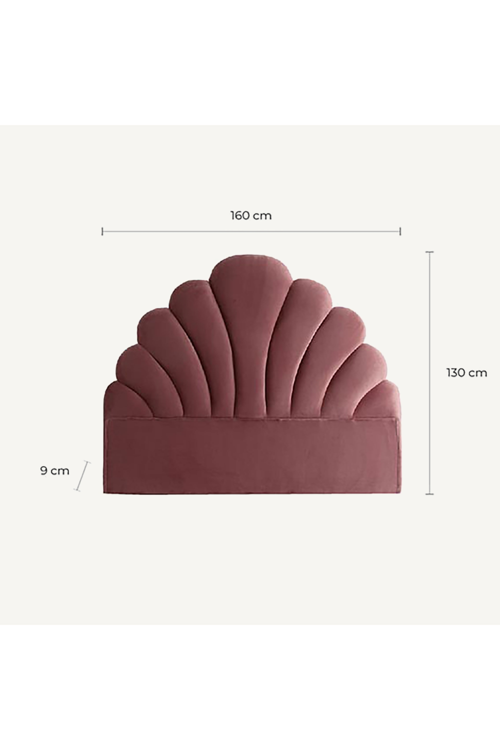 Velvet Scalloped Headboard | Vical Home Ossera | Oroa.com