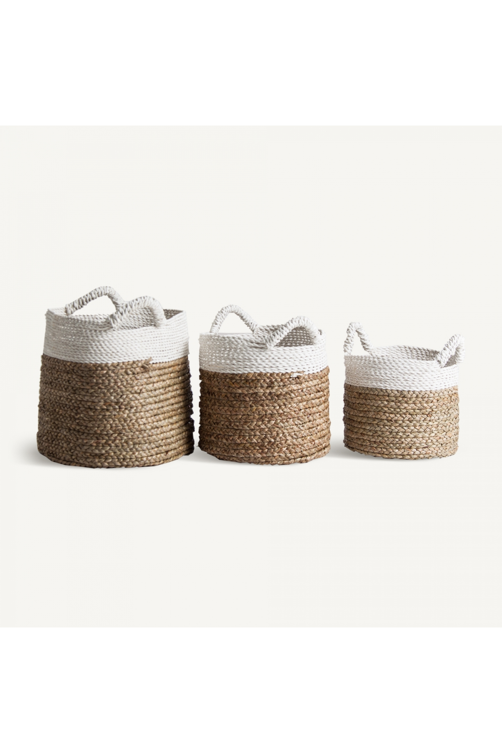 White Top Wicker Baskets (3) | Vical Home Kaole | Oroa.com