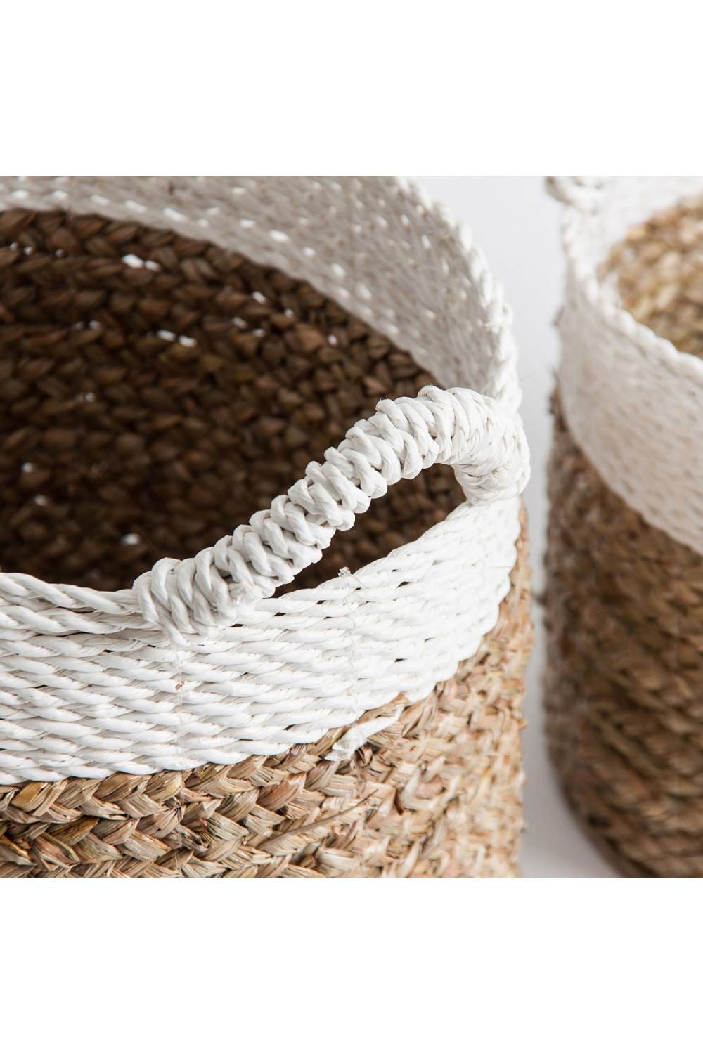 White Top Wicker Baskets (3) | Vical Home Kaole | Oroa.com