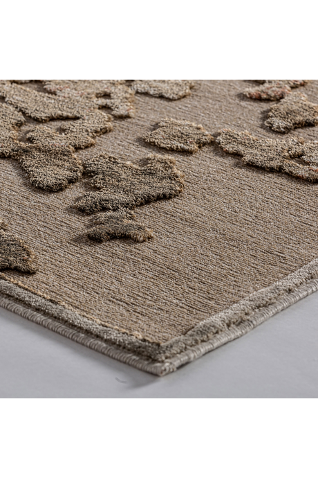 Beige Chenille Rug 9'5" x 6'5" | Vical Home Queen | Oroa.com
