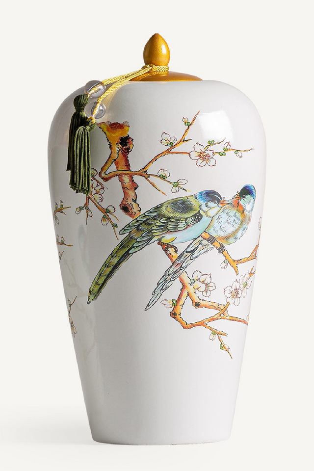 Painted White Ceramic Vase | Vical Home Azzad | Oroa.com