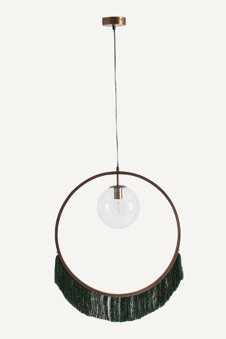 Green Fringed Pendant Light | Vical Home Bulevard | Oroa.com