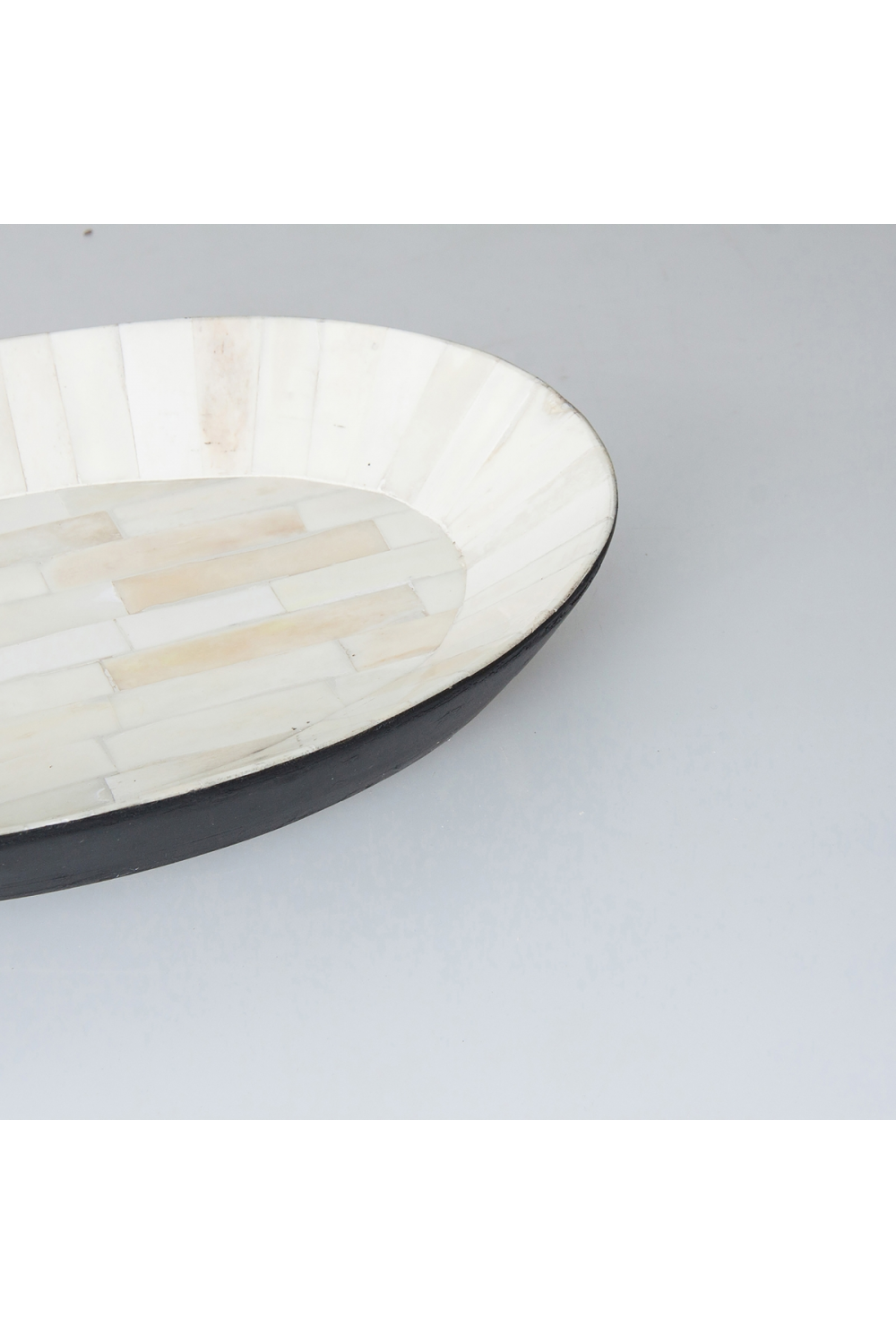 White Bone Oval Tray | Vical Home Zonza | Oroa.com