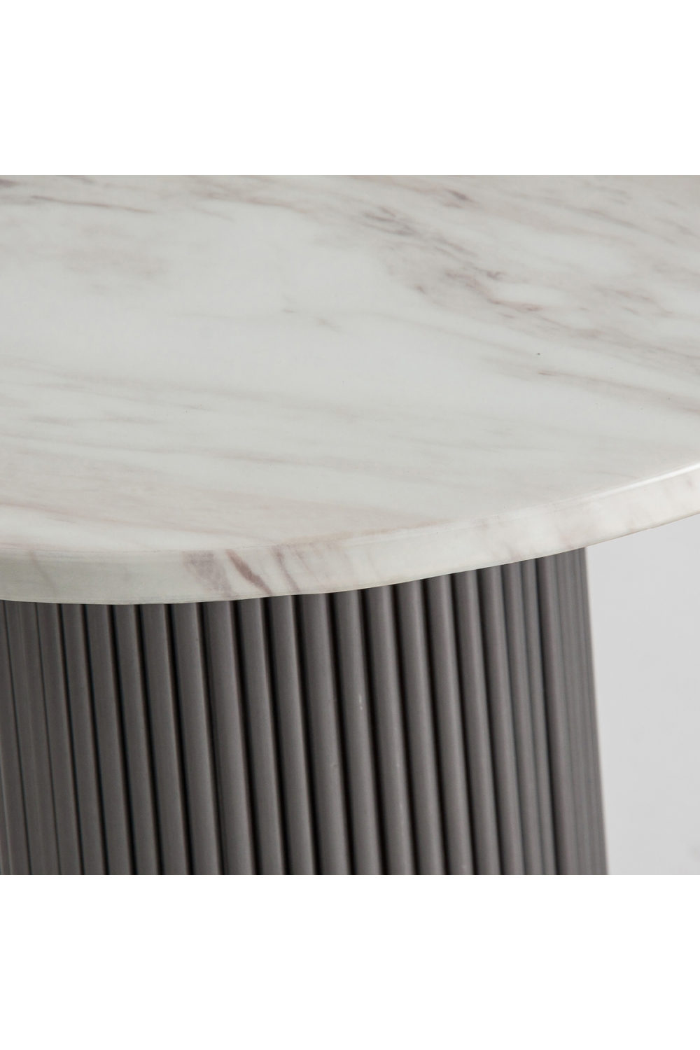 Black Fluted Pedestal Side Table | Vical Home Coen | Oroa.com