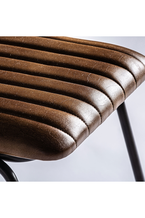 Brown Leather Seat Dining Chair | Vical Home Almstock | Oroa.com