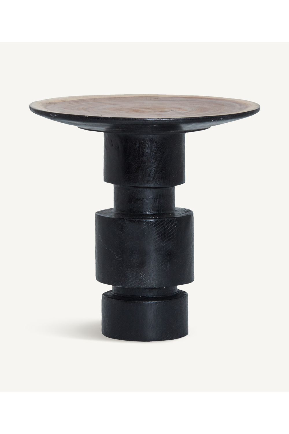 Black Tropical Wood Side Table | Vical Home Sauris | Oroa.com