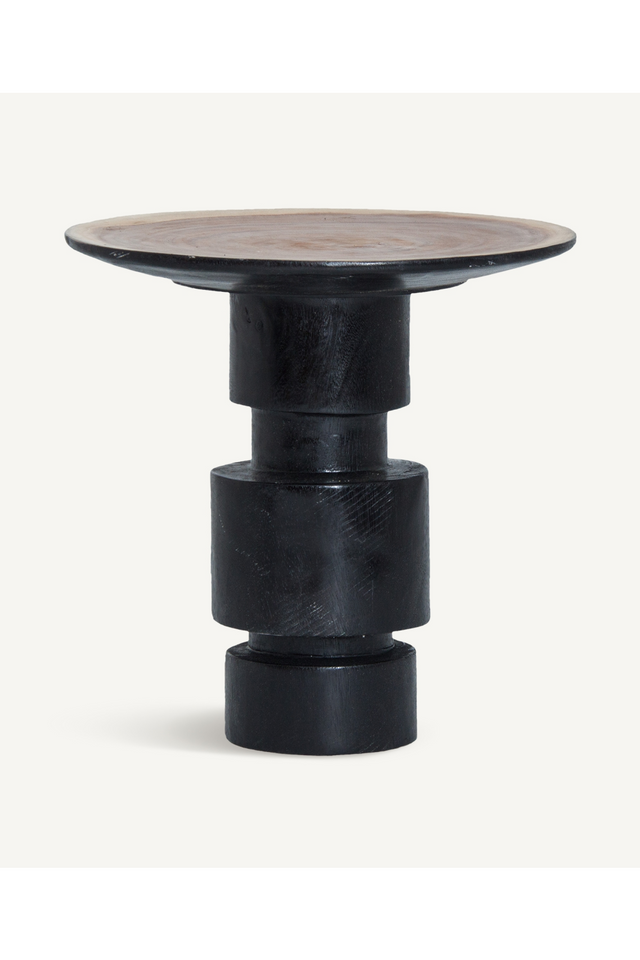 Black Tropical Wood Side Table | Vical Home Sauris | Oroa.com