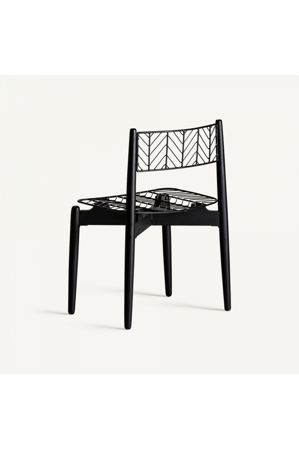 Black Metal Accent Chair | Vical Home Plisse | Oroa.com