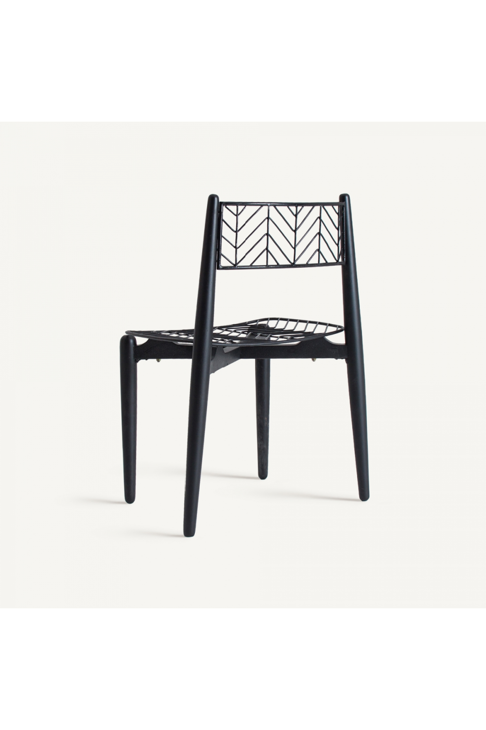 Black Metal Accent Chair | Vical Home Plisse | Oroa.com