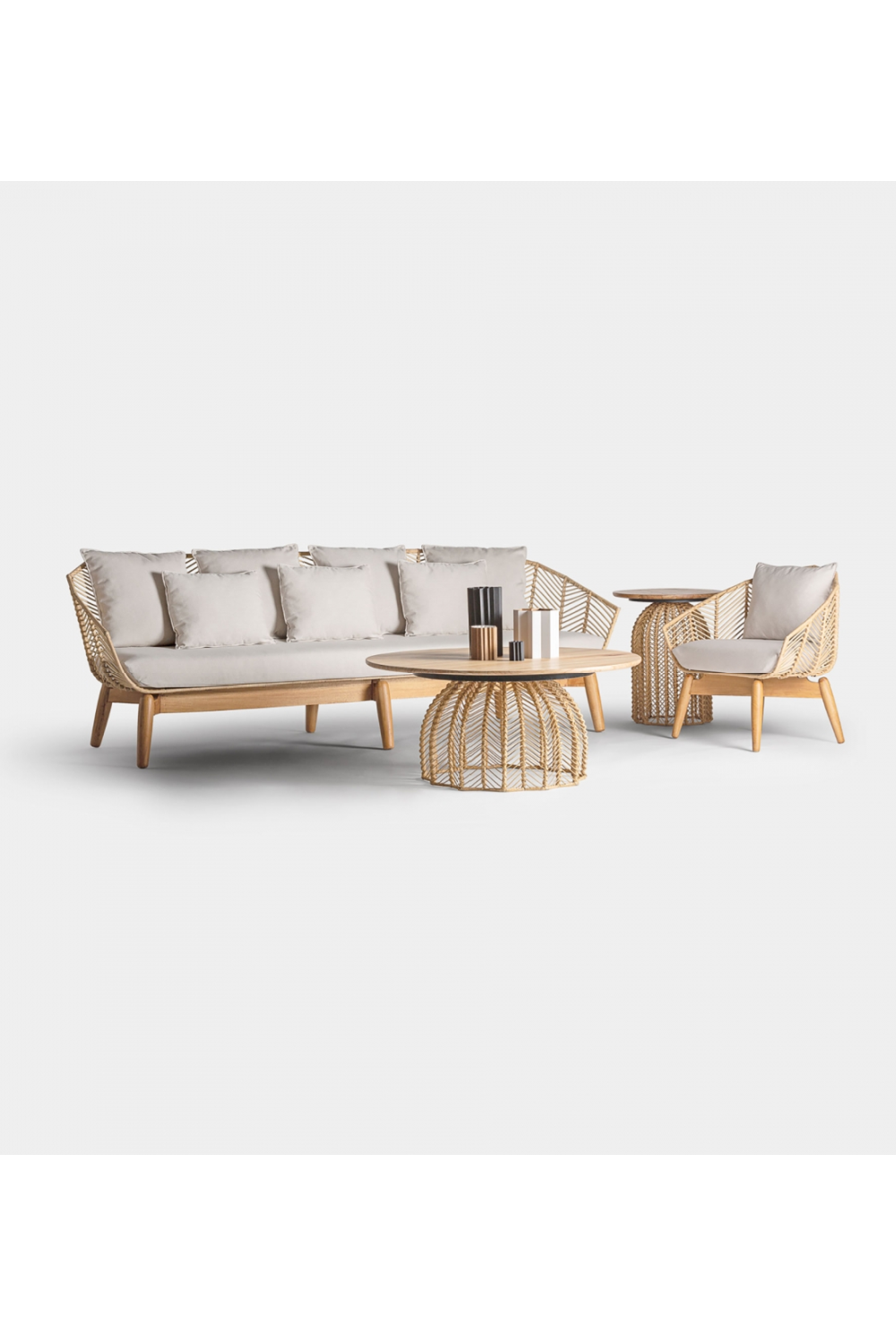 Rattan Pleated Sofa | Vical Home Plissé | Oroa.com