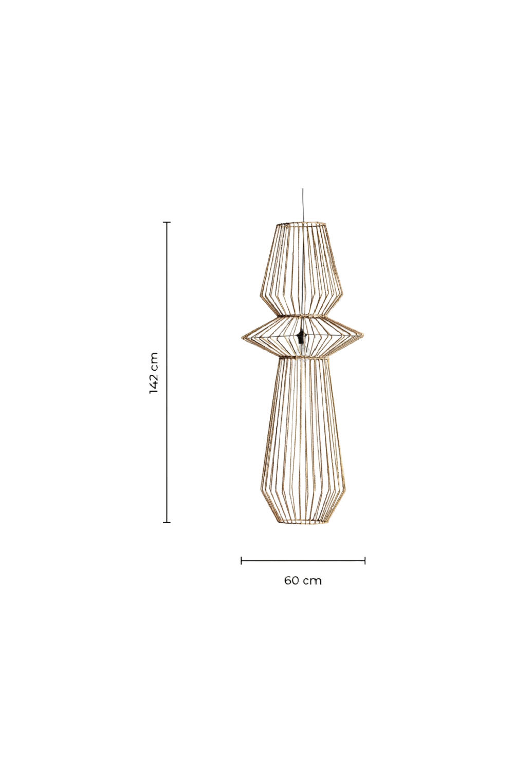 Braided Rattan Hanging Lamp | Vical Home Plisse | Oroa.com
