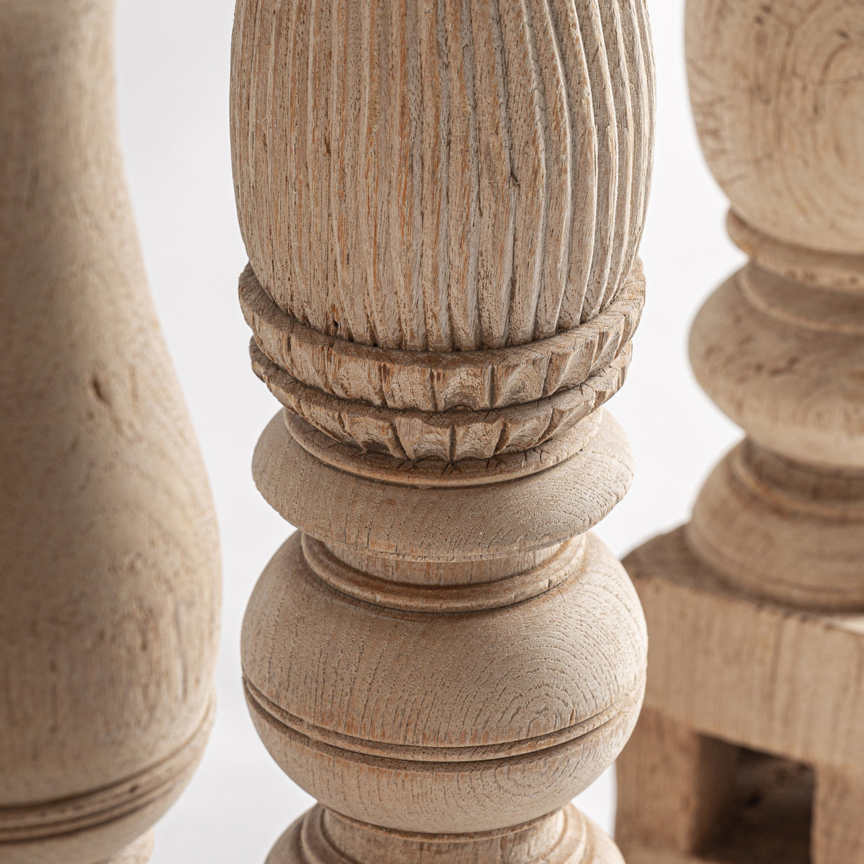   Carved Wooden Candle Holder | Oroa.com