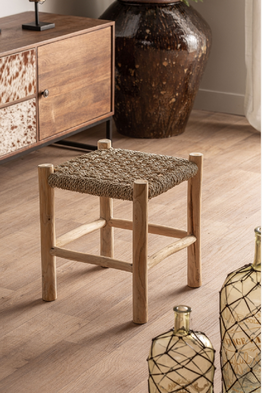 Natural Fiber Stool | Vical Home Manhula | Oroa.com