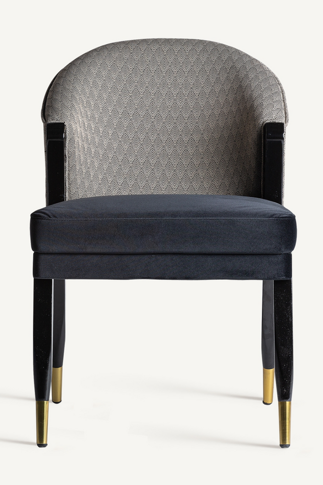 Black Velvet Dining Chair | Vical Home Trun | Oroa.com