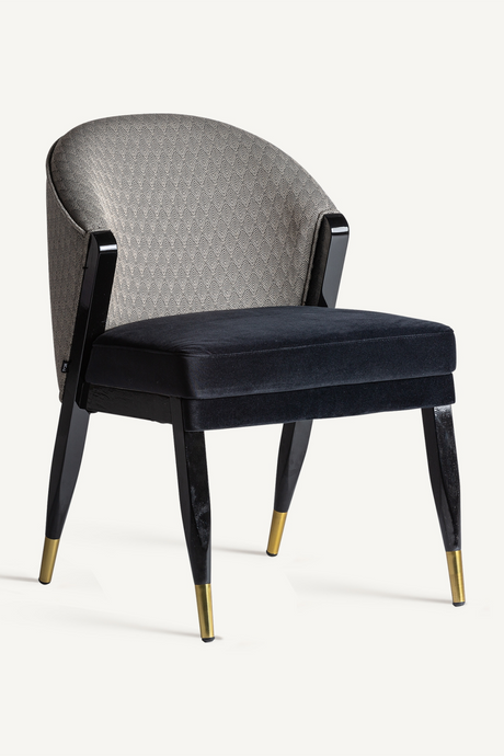 Black Velvet Dining Chair | Vical Home Trun | Oroa.com