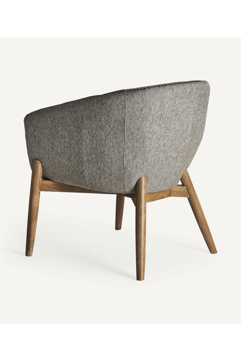 Gray Studded Barrel Armchair | Vical Home Neive | Oroa.com